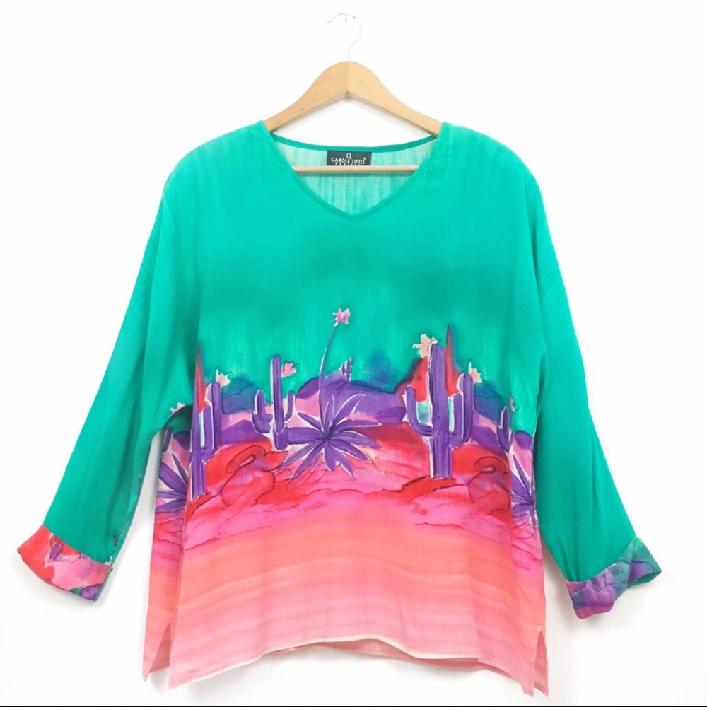 Vintage | Desert Dreams Dolman Sleeve Blouse M/L
